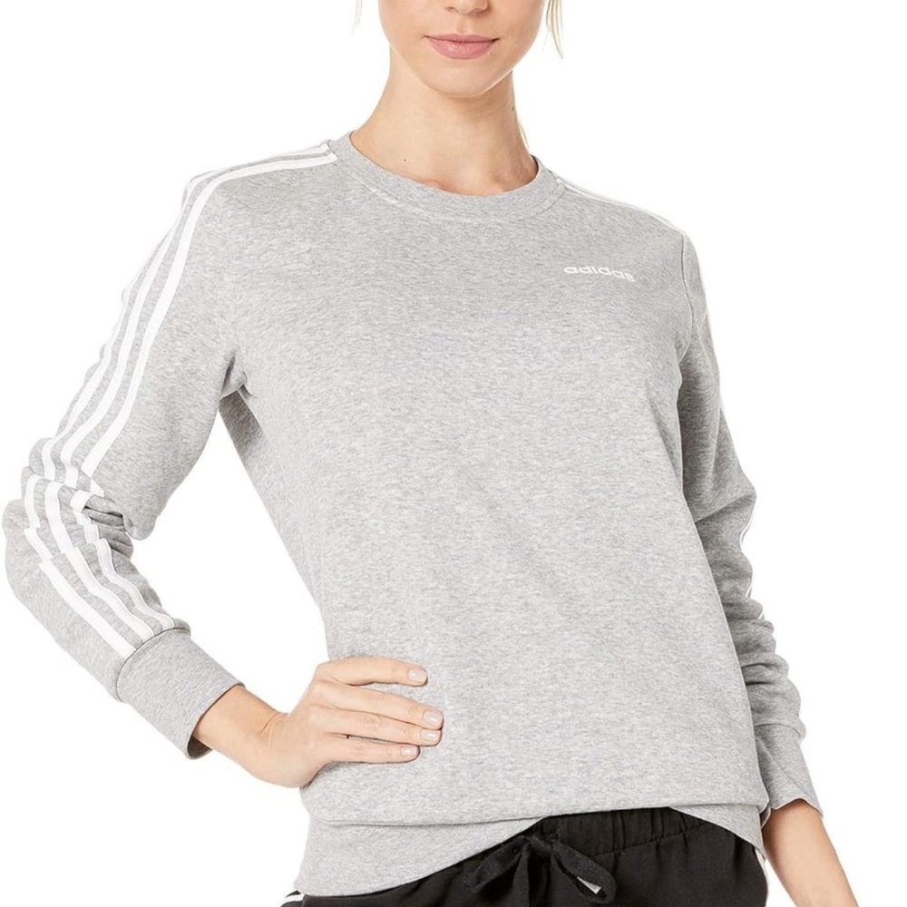 Adidas Women's Essentials 3-Stripes Fleece Sweatshirt -NWT- Sz XL